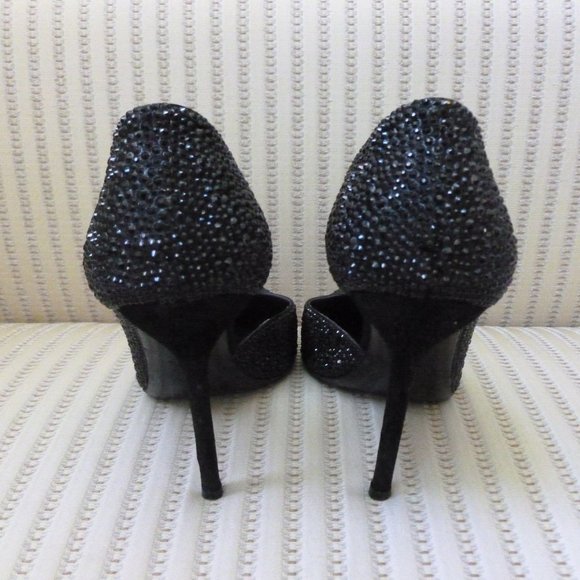 Gucci Black Crystal D'Orsay High Heel Pumps HOST PICK! - Picture 7 of 12